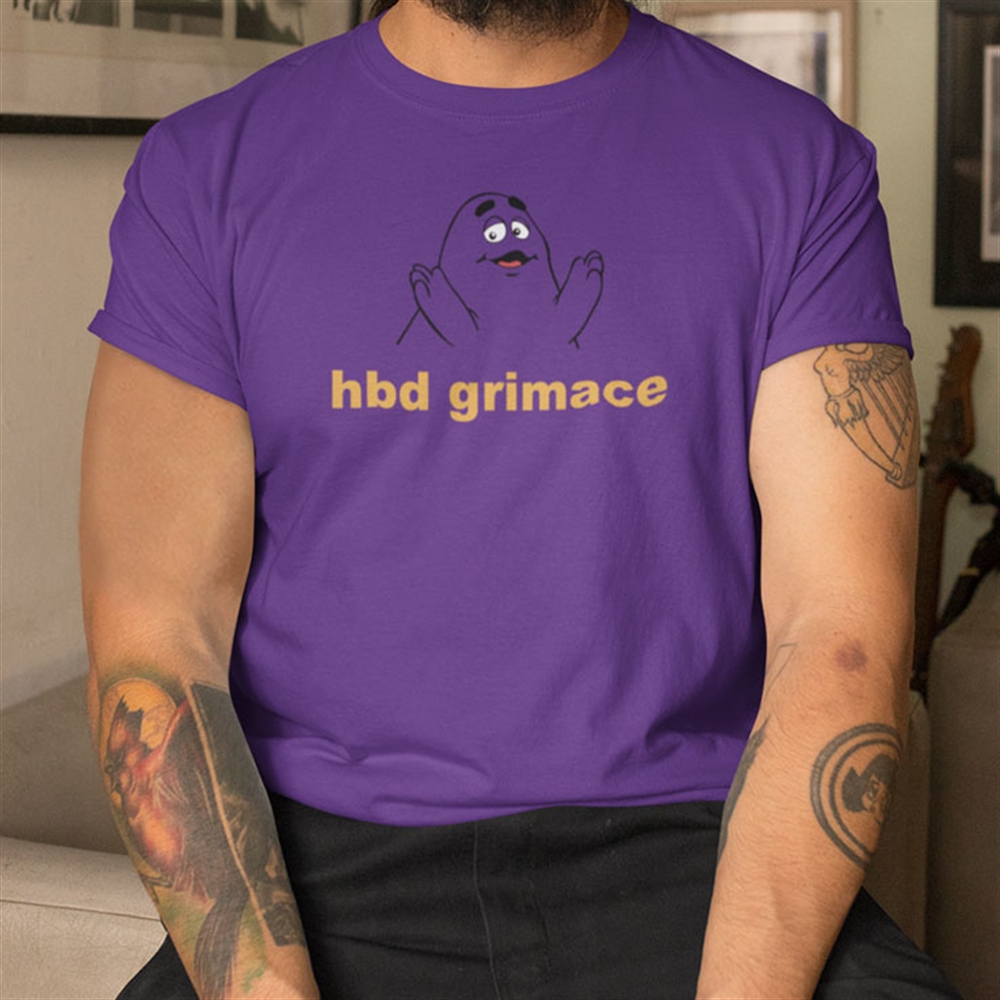 Hbd Grimace Shirt Full Size Up To 5xl 